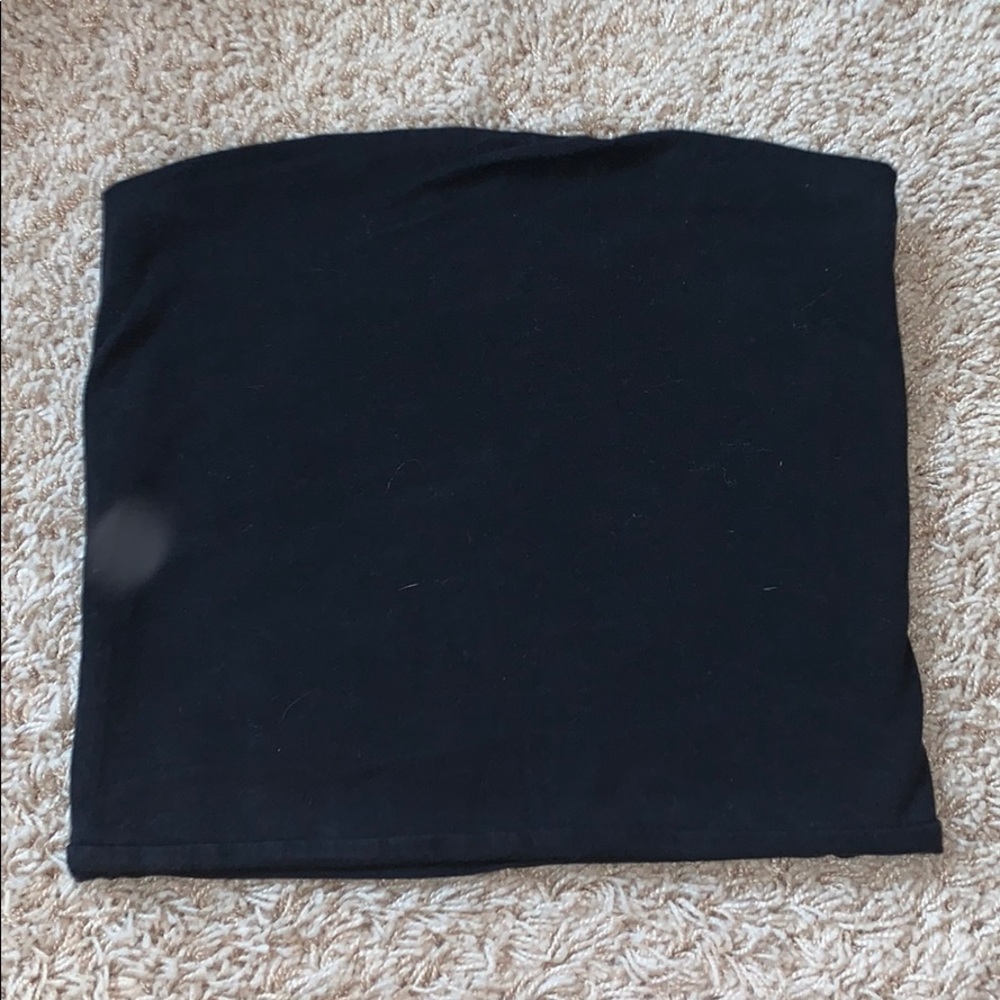 BRANDY MELVILLE Plain Black Tube Top